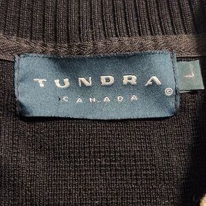 Vintage Tundra Men's Large Black Sweater‎ Vest